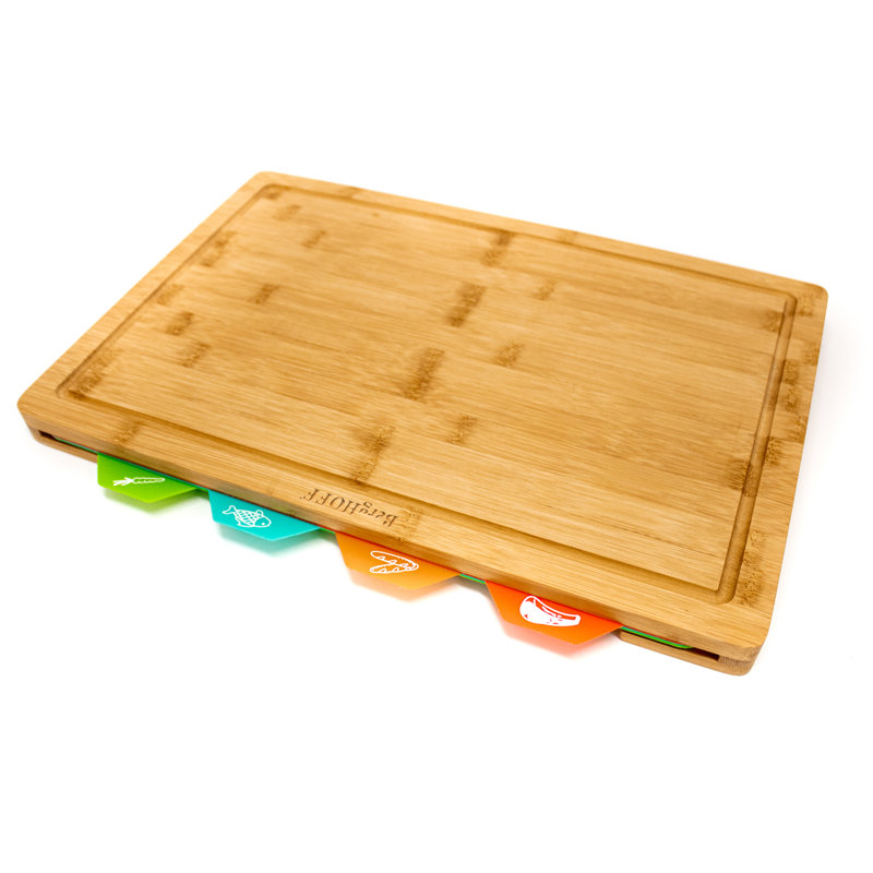 Ensemble de planche à découper en bois de bambou 5 pièces BergHOFF, 16,5 po x 11,8 po