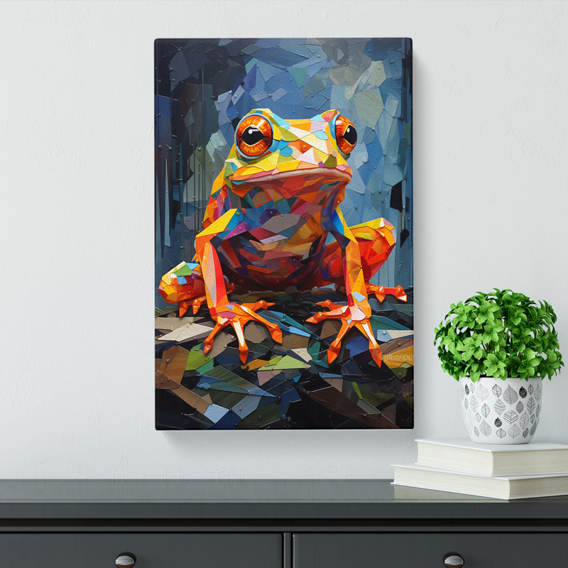 Frog Orphism - Wrapped Canvas, 50cm H x 35cm W x 3cm D