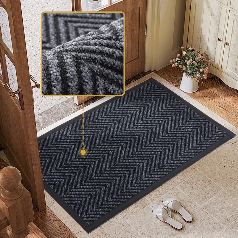Non-Slip No Pattern Doormat, 50cm W x 80cm  L