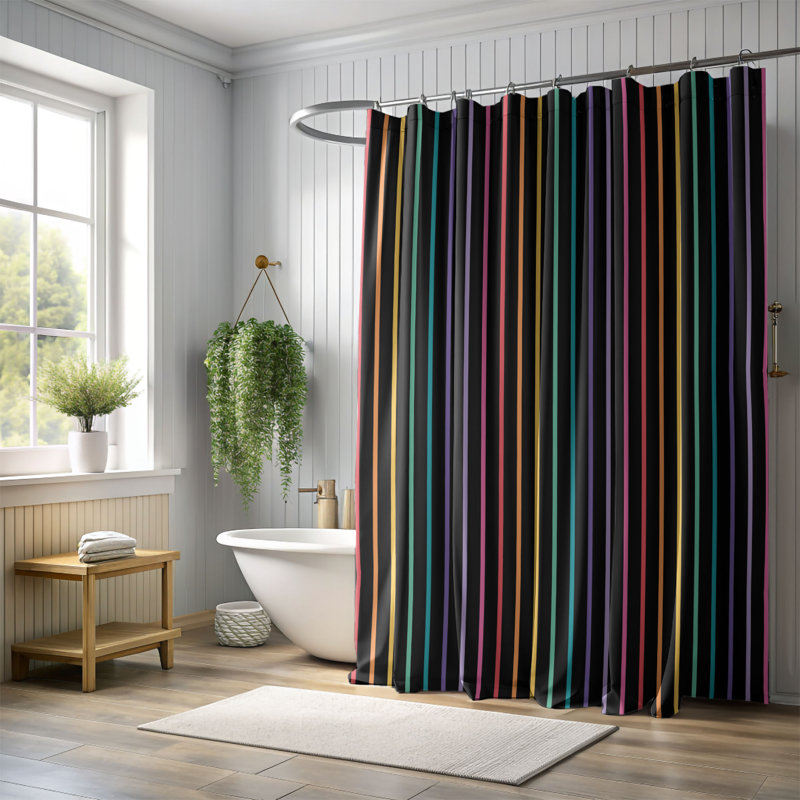 Rideau de douche standard 1 pièce L277, H 74 po x l 71 po