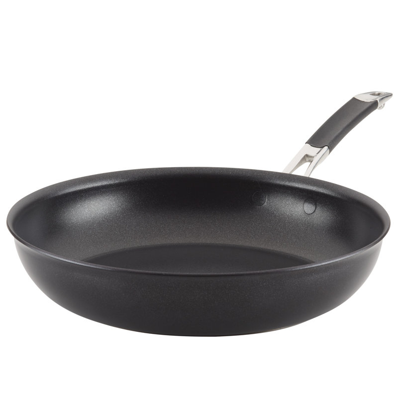 Anolon SmartStack Hard Anodized Nonstick Induction Frying Pan / Skillet, 12-inch, Black