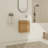 Hermanna 17" Wall Mounted Single Bathroom Vanity With Ceramic Top-309093199