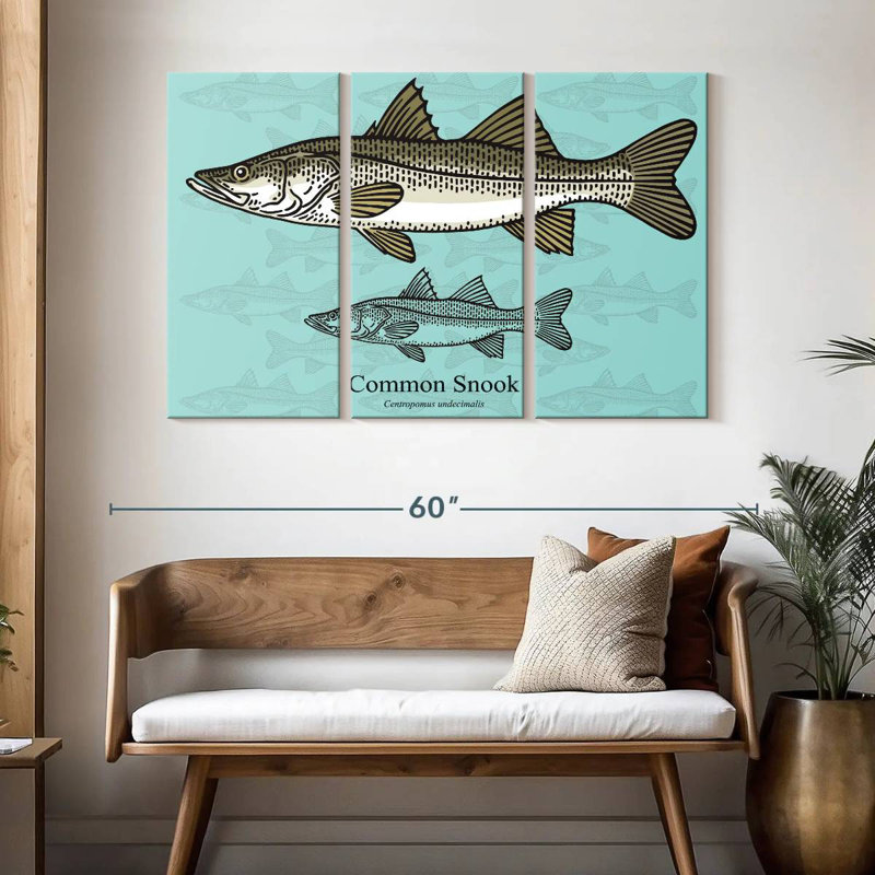 Brampt Common Snook, 32" H x 50" W