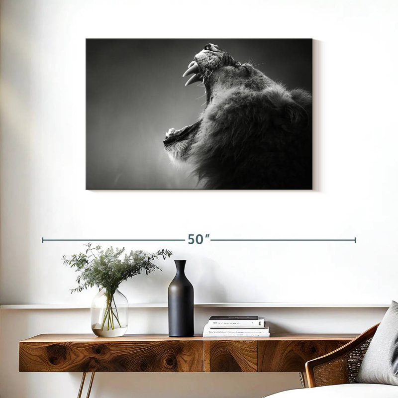 Lion Maw, 24" H x 36" W