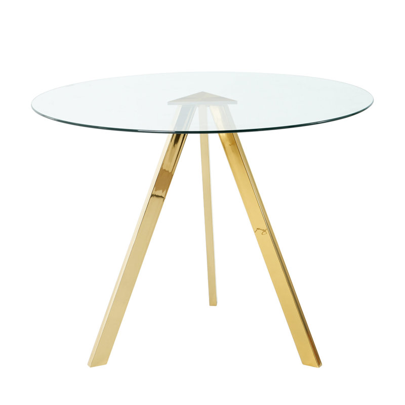Table de salle à manger Modern Modern, Doré