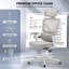 Ergonomic Office Chair, Desk Chair with 3D Lumbar Support, Adjustable Armrests, Headrest & Scratch-Free Wheels, Computer Chair with 140 kg Weight Capacity, Comfortable Swivel Chair for Office-581440151-581440149