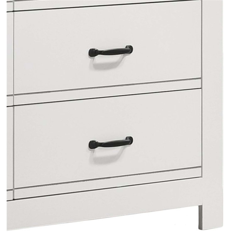 Commode blanche 6 tiroirs Cassini