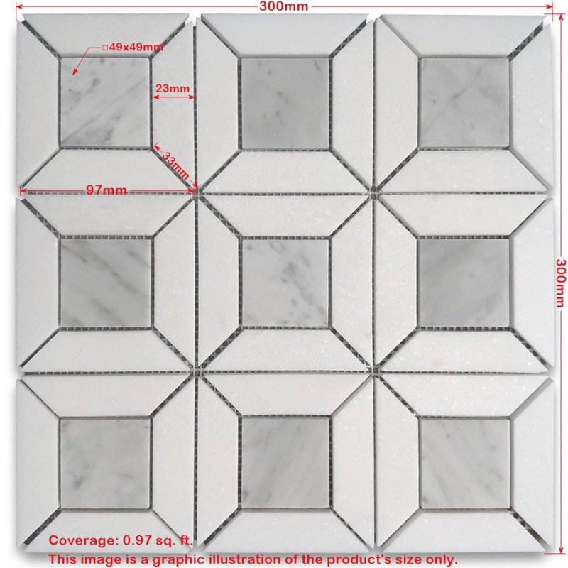 12 in. x 12 in. Honed Marble Tile