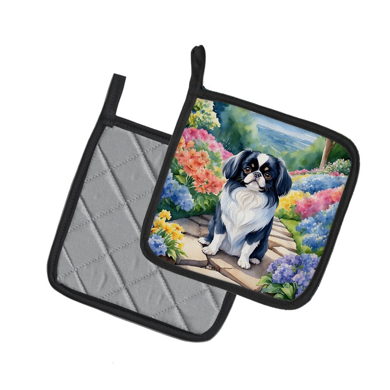 Caroline's Treasures Floral Polyester Potholder Set