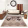 Tapis géométrique caramel Flash