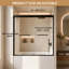 Porte de baignoire double coulissante à cadre en aluminium Aron-134832932