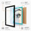 Tearful Gaze Modern - Framed Print-1796348820-1796348827