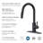  Forious® Ultra Pull Down Kitchen Faucet with Soap Dispenser-99320855