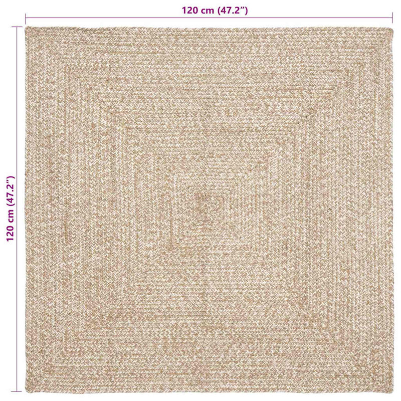 Solid Colour Standard Area Rug, Square 120cm