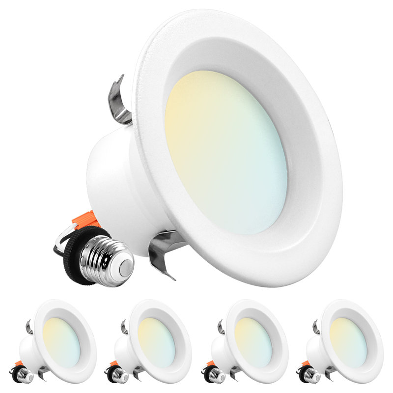 4" High Output Selectable CCT Remodel IC LED Retrofit Recessed Can Light