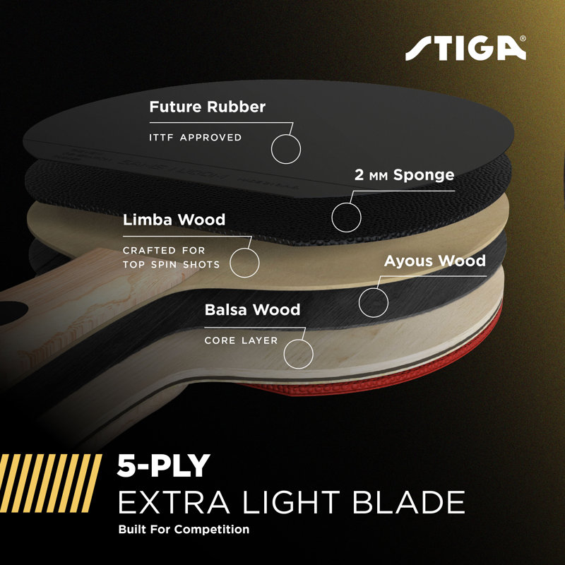 STIGA Alpha Tournament-Level Paddle