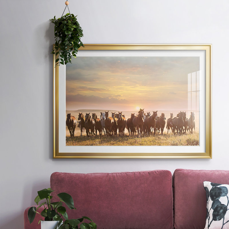 Horse Motion I, Or, H 30 po x l 44 po x P 1,5 po
