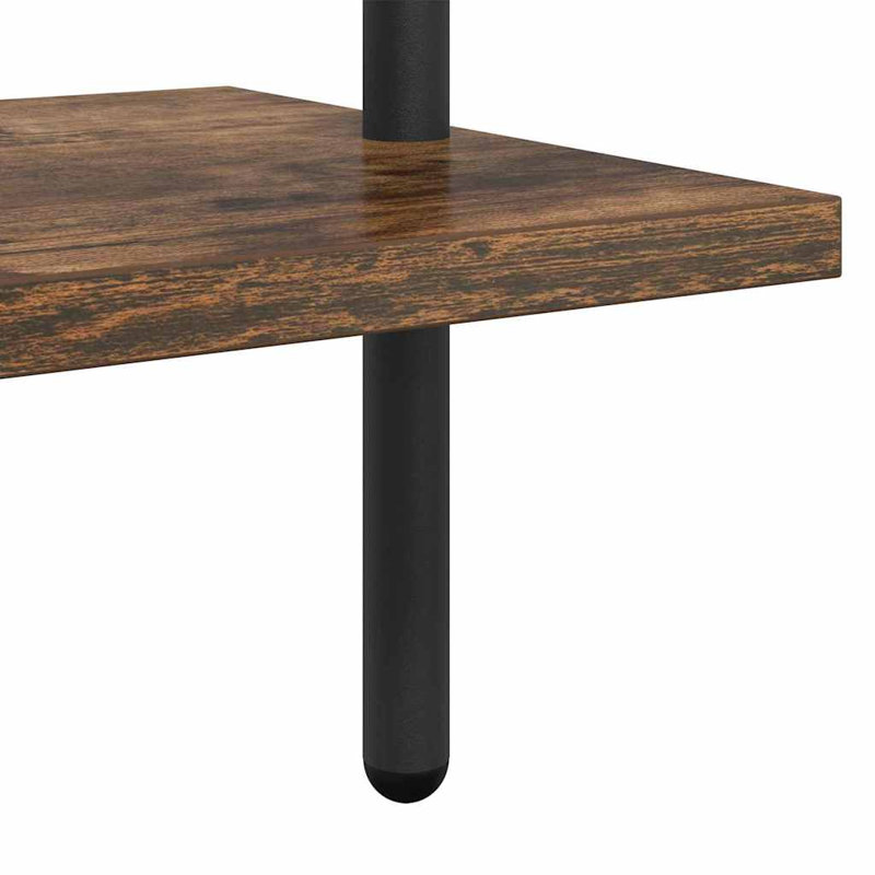 Bookshelf Old Wood Engineered Wood, (5 Shelves) 168cm H x 60cm W x 24cm D, Smoked oak