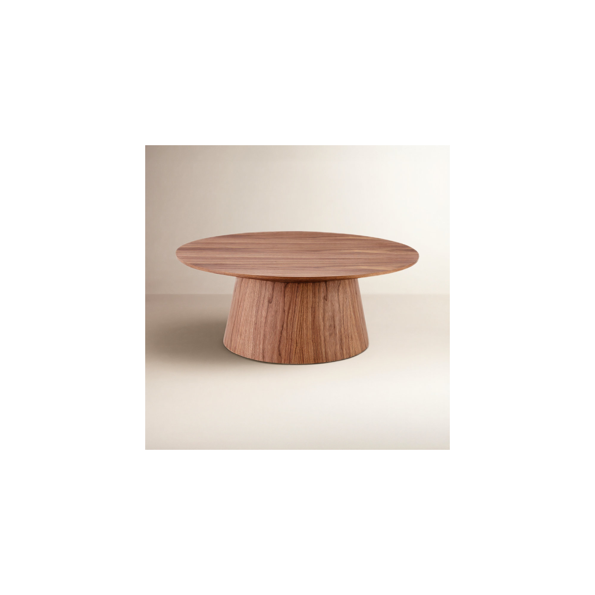 Adara Round Coffee Table, American Walnut