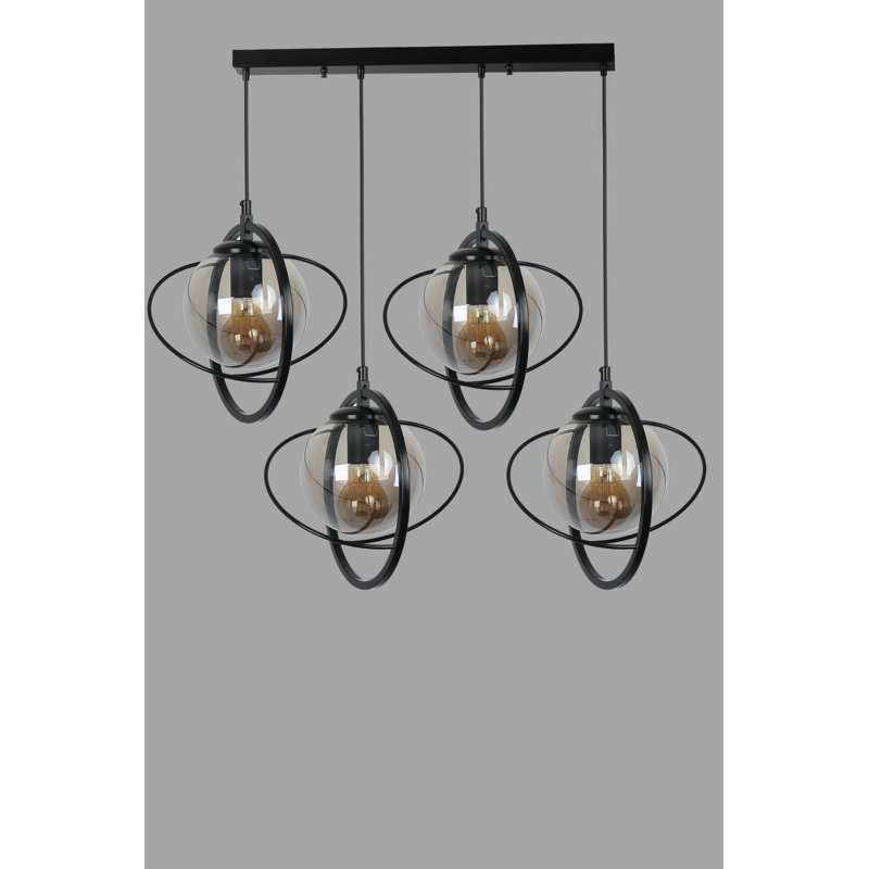 Chandle Chandelier, Black/Fume