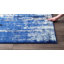 Tapis décoratif à motif abstrait bleu / noir pour le salon, la salle à manger, la chambre à coucher, le vestibule et la cuisine, bleu / multicolore-32437431