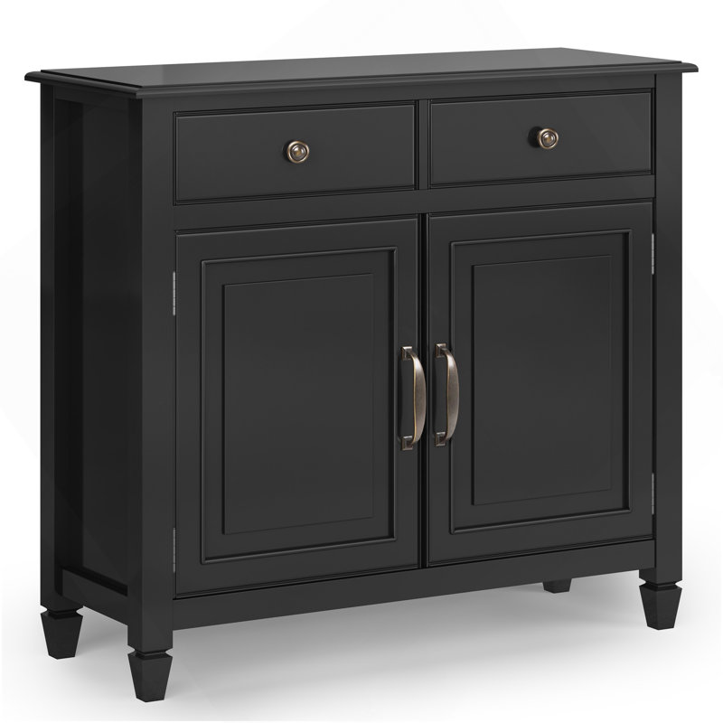 Armoire de rangement en bois Connaught, Noir