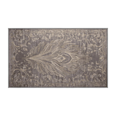 Machine Washable Gray Area Rug