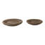 Plateau décoratif tressé - Plateau d'appoint pour pouf et table basse - Charme naturel pour la cuisine ou l'entrée - Lot de 2, 40 x 50 cm, couleur beige