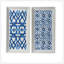 Ensemble de 2 sculptures murales bleues et suspendues, décoration murale moderne