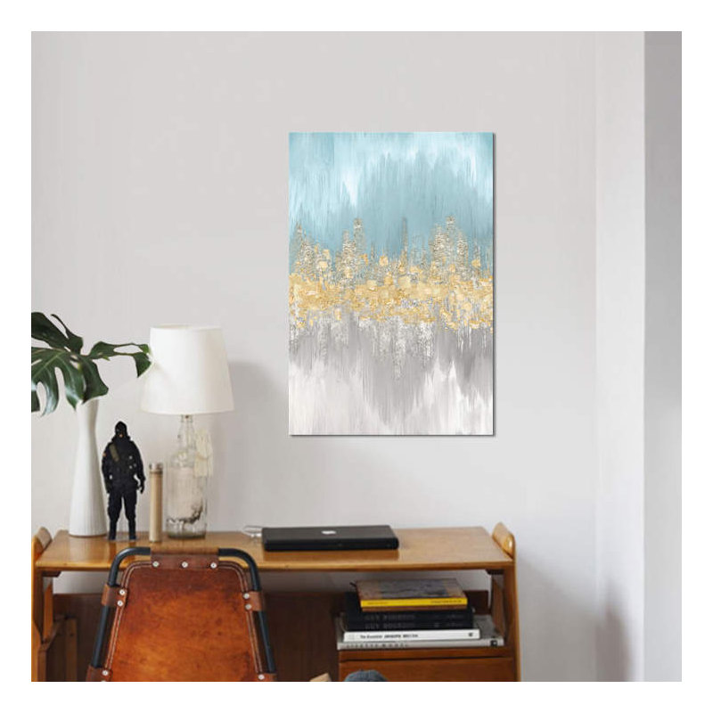 Neutral Wave Lengths II by Eva Watts - Print on Canvas, No Frame, 66.04 cm H x 45.72 cm W x 1.91 cm D