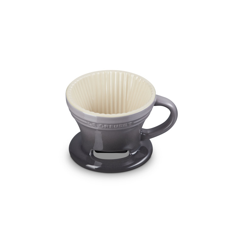 Le Creuset Stoneware Pour Over Coffee Cone  Oyster