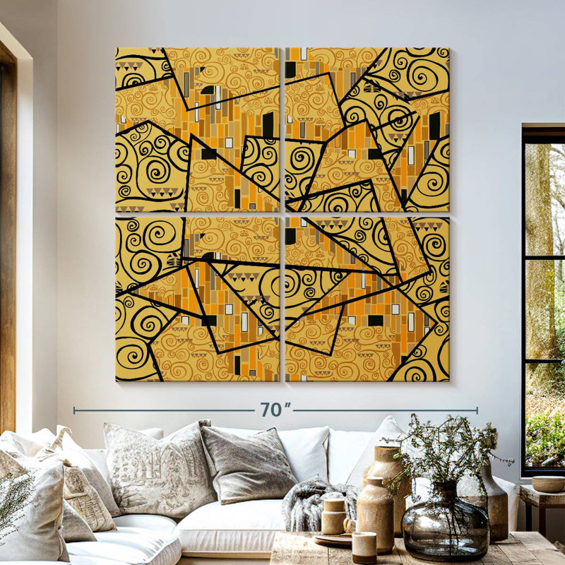 Kerner Shapes And Swirls Pattern, 57" H x 57" W