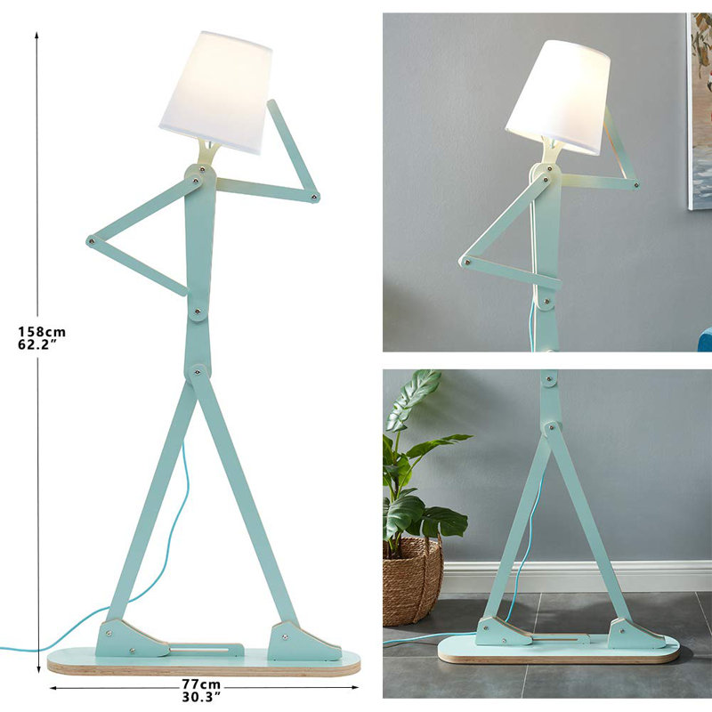 Blaydon 62.2'' Novelty Floor Lamp, Green