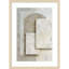 Abstrait abstrait géométrique en marbre blanc beige par Tradelink