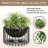 Daouda Metal Pot Planter with Stand for Indoor Outdoor Plants – Perfect Christmas Home Decor & Gift