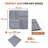 30 PCS Interlocking Deck Tiles Checker Pattern