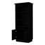Armoire-bar en verre noir - armoires modernes et pratiques avec rangement pratique
