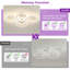 Plafonnier encastré moderne à DEL 6 lumières avec télécommande à intensité variable Deontee pour salon de chambre à coucher