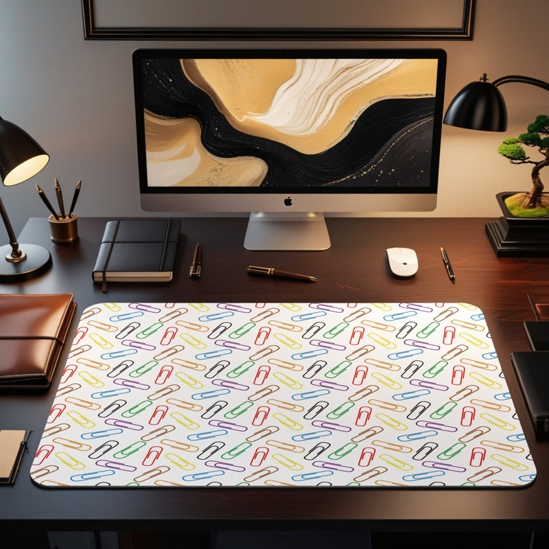Polyester Desk Pad, 14.4x12.1