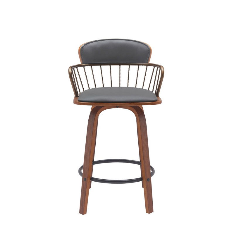 Chaise Wiz, similicuir à lattes