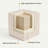 Square Upholstered Ottoman With Solid Wood Frame-89525814