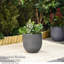 Prashant Light Grey Plant Pot - Twin Pack