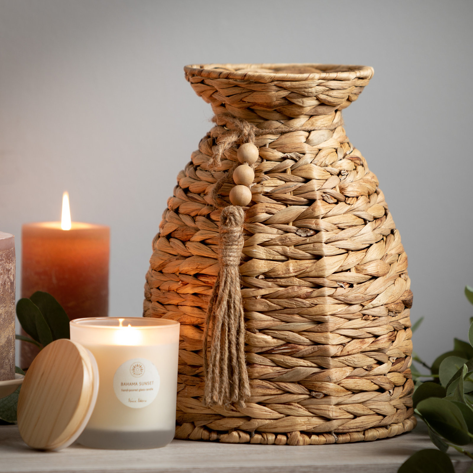 Ferdina Seagrass Decorative Basket - Set of 2