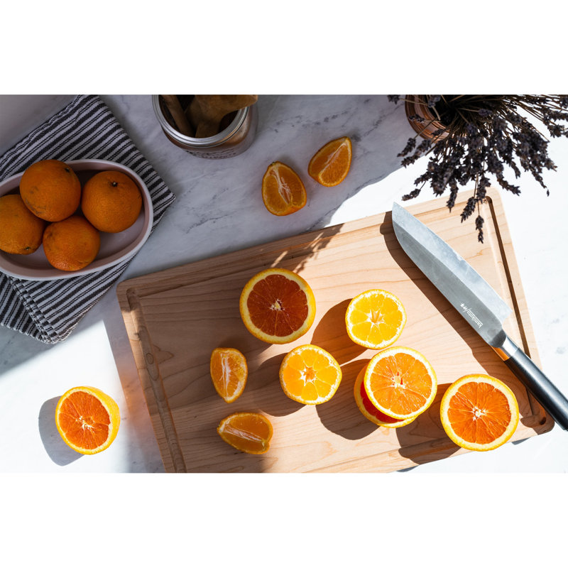 Maple Rectangular Cutting Board with Juice Groove