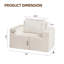 Chaise de lecture avec accoudoirs, canapé confortable, canapé de salon, chaise de chambre, chaise d'appoint