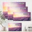 Lavender Fields pendant l'aube - reproduction sur toile-59710380-59710381
