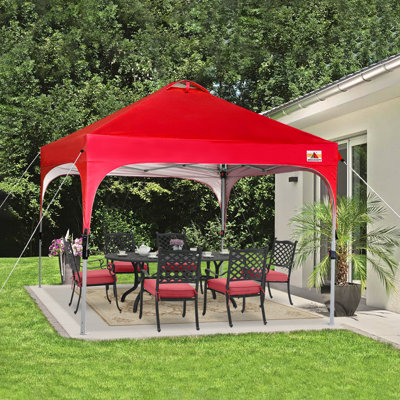 Compact 10 Ft. W x 10 Ft. D Steel Pop-up Canopy The Pop Up Canopies
