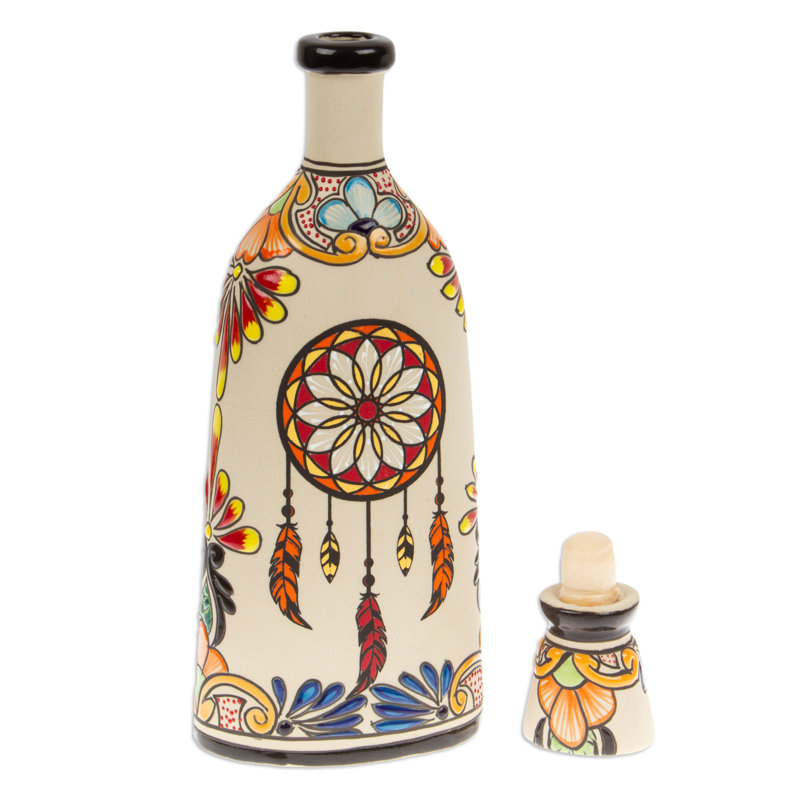 Bungalow Rose Handmade Cocktail Catcher Ceramic Decanter