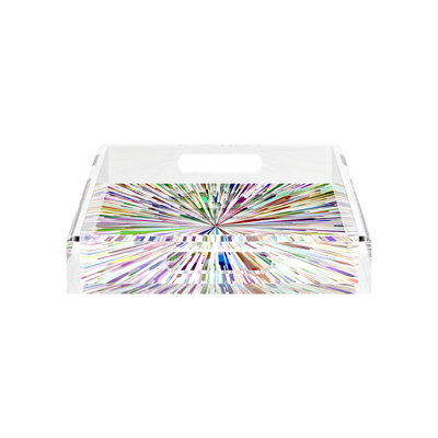 Fireworks Acrylic Rectangle Decorative Tray