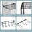 Heavy Duty Metal Garage Shelf With 2 Wire Baskets And Tool Rack, Rust-Resistant, Versatile DIY Installation, 15.74" D X 11.81" W X 11.81" H